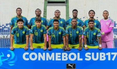 Selección Colombia sub–17, finalista del Sudamericano. 