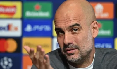 Pep Guardiola, entrenador del Manchester City. 