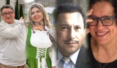 Miguel Iriarte, Dina Luz Pardo, Joaquín Mattos y Patricia Iriarte. 