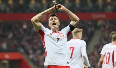 Robert Lewandowski, delantero y capitán de la selección de Polonia.