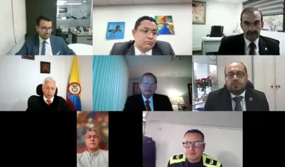 Aspecto de una de las audiencias de la Cortes Suprema contra Rodolfo Palomino. 