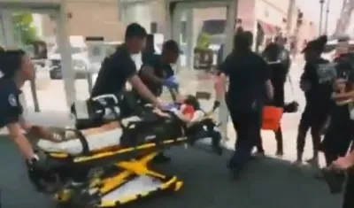 Uno de los heridos en el tiroteo. 