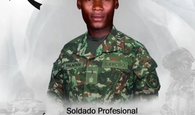 Soldado Óscar Enrique Palacios.