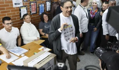 El candidato presidencial Iván Cepeda. 