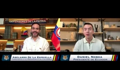 Abelardo De La Espriella y Daniel Noboa