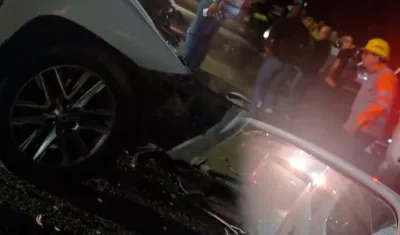 Imágenes del accidente.