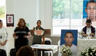 Acto de dignificación del nombre de Víctor Manuel Mendoza Ospino, en Jardines de Paz