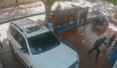 Momento del ataque.
