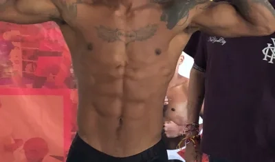 Boxeador Yeiner Gómez. 