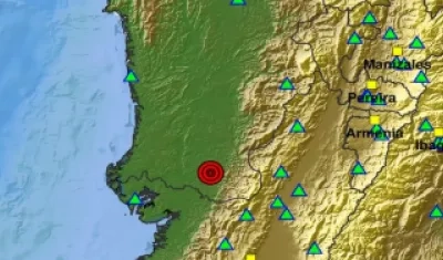 Un sismo de magnitud 5,6 sacudió este jueves la costa del Pacífico colombiano.