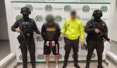 Uno de los capturados tras los operativos. 