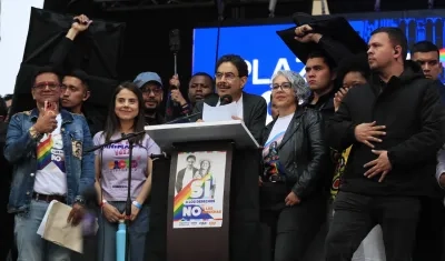 El candidato presidencial Iván Cepeda.