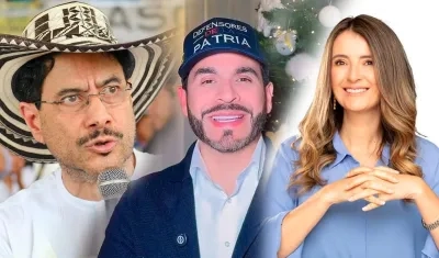 Iván Cepeda, Abelardo De la Espriella y Paloma Valencia.
