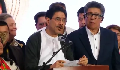 Iván Cepeda, candidato presidencial. 