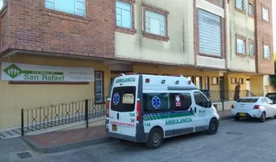 Clínica San Rafael de Sabanalarga, a donde fueron llevadas dos de las víctimas. 