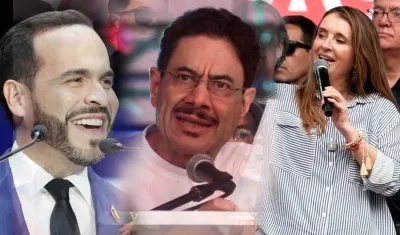 Abelardo De La Espriella, Iván Cepeda y Paloma Valencia.