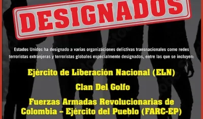 Imagen publicada por la Embajada de EE.UU. en Bogotá. 