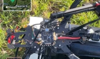 El dron hallado por las autoridades.