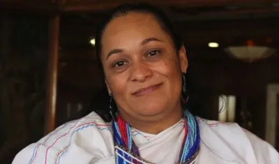 La embajadora de Colombia en Bolivia, Elizabeth García.