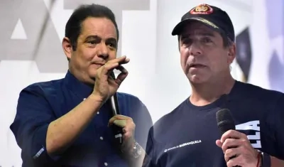 El exvicepresidente Germán Vargas Lleras y el Alcalde de Barranquilla, Alex Char.