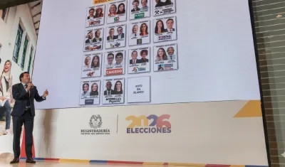 Tarjetón de votación.
