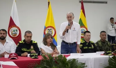 Gobernador Eduardo Verano durante la instalación. 