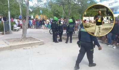 Lugar de los hechos e imagen de Deivi Rafael Mercado Mercado.