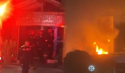 Incendio en el restaurante Bello Santander