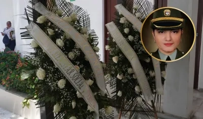 Llegó el cuerpo de la subteniente Jenyfer Alexandra Marciales Londoño a Barranquilla. 