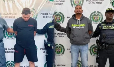 Los capturados por la Policía.