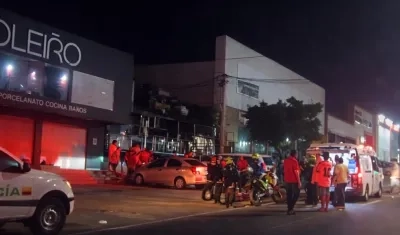 Lugar donde se presentó el atentado en la carrera 43 con calle 82. 