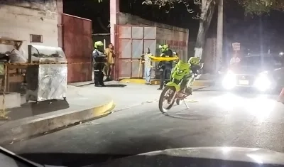 Lugar donde la víctima fue atacada a disparos.