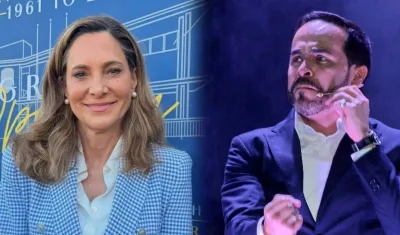 María Elvira Salazar y Abelardo De La Espriella.