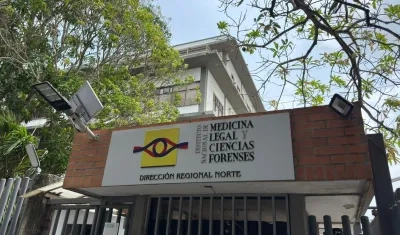 Fachada de Medicina Legal, en Barranquilla. 