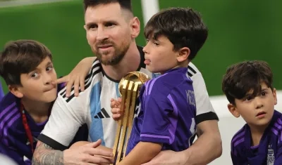 Messi en el Mundial de 2022.