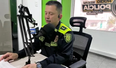 General Miguel Camelo, comandante de la Policía Metropolitana de Barranquilla. 