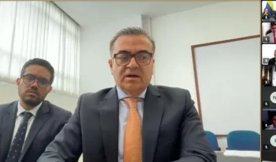 Olmedo López en audiencia. 