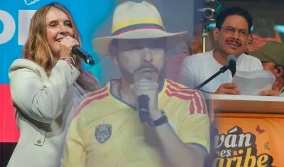 Paloma Valencia, Abelardo De La Espriella e Iván Cepeda.