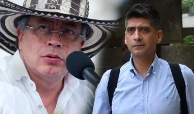El Presidente Gustavo Petro y el Fiscal Mario Burgos.