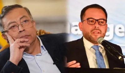 Gustavo Petro y Edwin Palma.