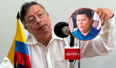 El Presidente Gustavo Petro y Raúl Montes.