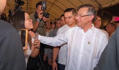 El Presidente Gustavo Petro. 