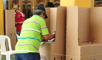 Jornada electoral en Colombia. 