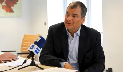 Rafael Correa, expresidente de Ecuador. 