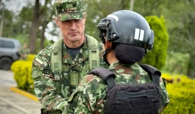 El mayor general Royer Gómez Herrera, comandante del Ejército. 