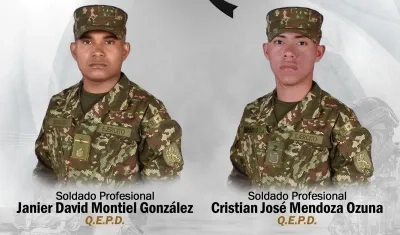 Los soldados muertos.