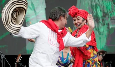 Totó 'La Momposina', durante su última presentación.