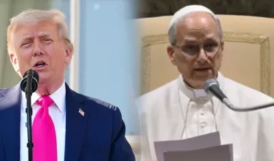 El Presidente Donald Trump y el papa León XIV.