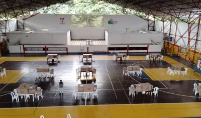 Un puesto de votación en el Valle del Cauca