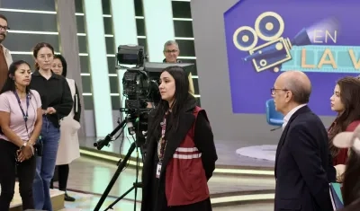 Una de las visitas del Ministerio de Trabajo a un canal de televisión.